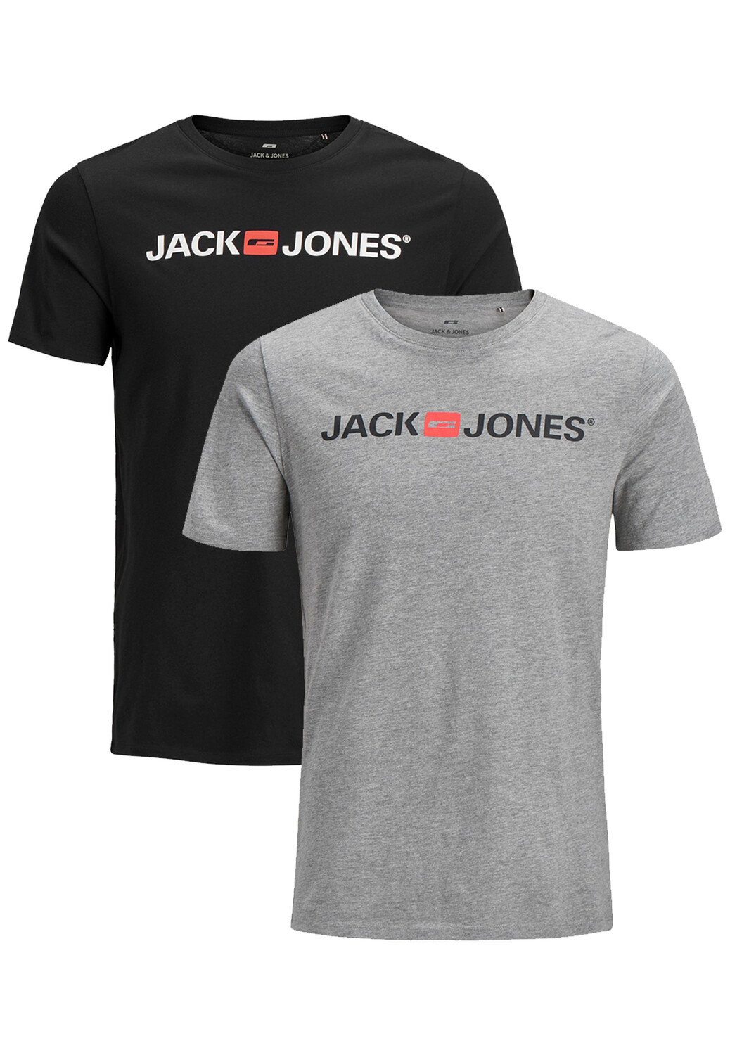 

Футболка Jack & Jones, серо-черный