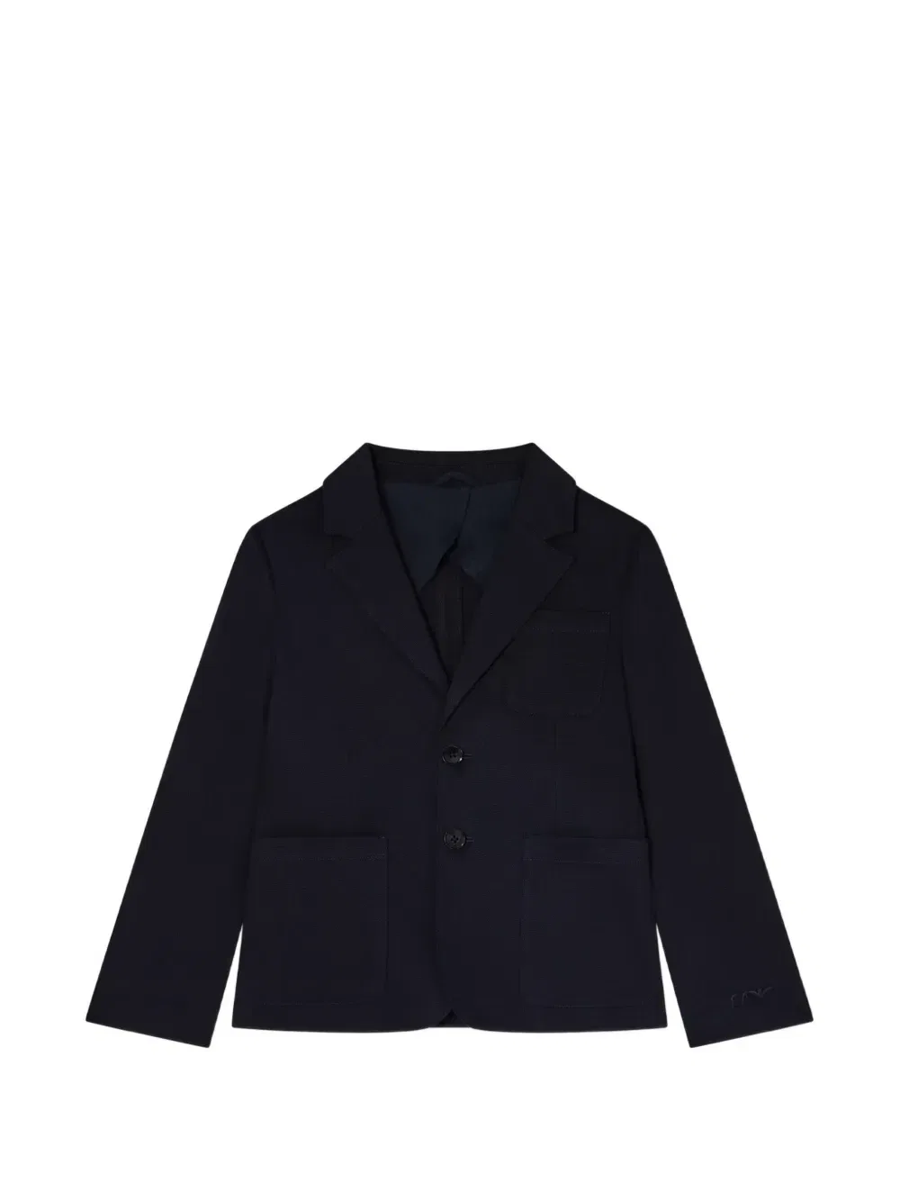 Жакет с накладными карманами Emporio Armani Kids, синий
