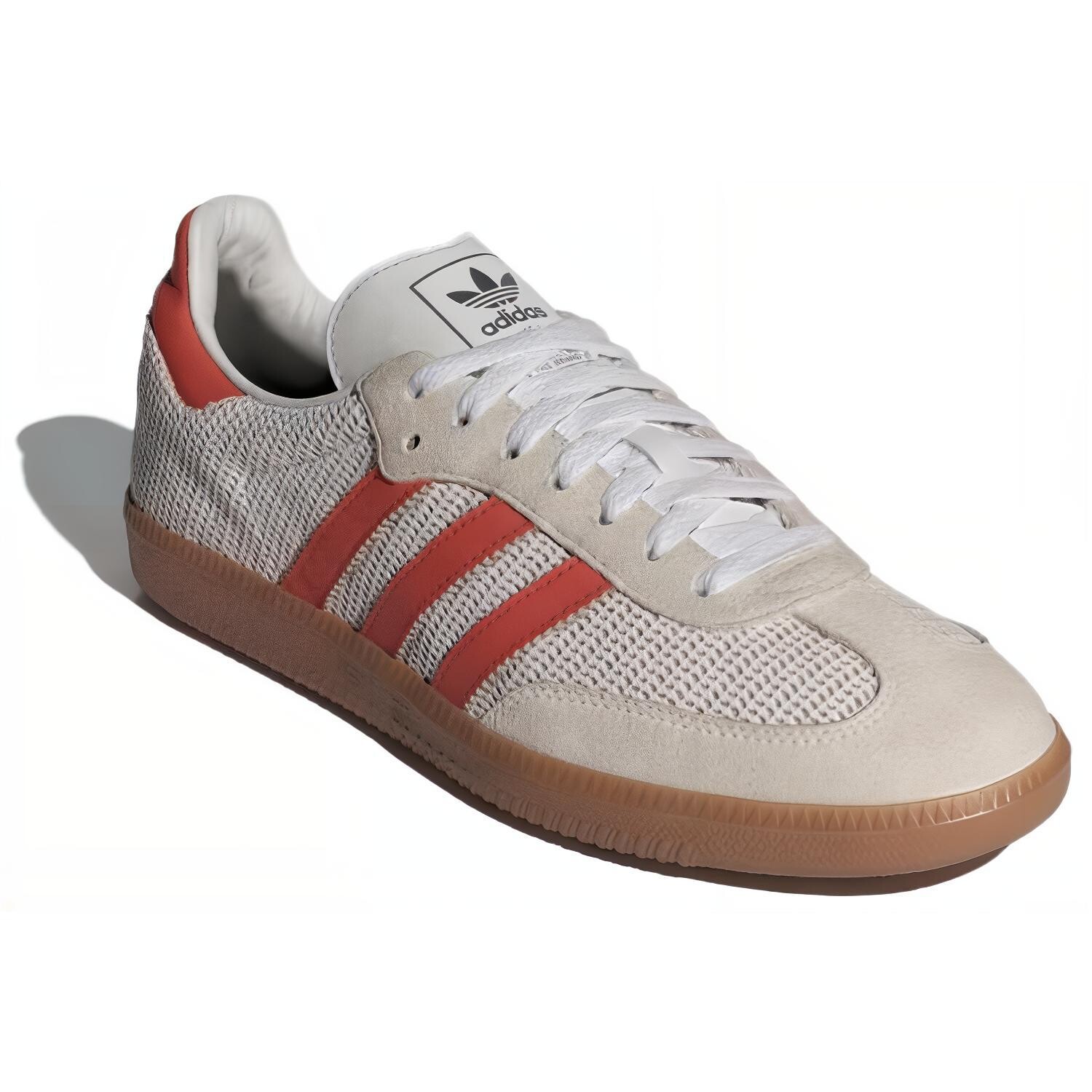 Мужские кроссовки для скейтбординга adidas originals Samba, White/Red — фото 2
