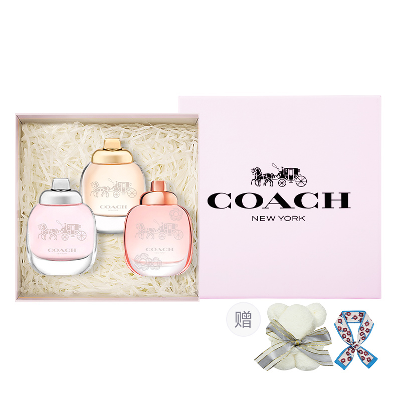 

Мини-набор парфюмерной воды для мужчин и женщин в подарочной упаковке, 3 флакона по 4,5 мл COACH
