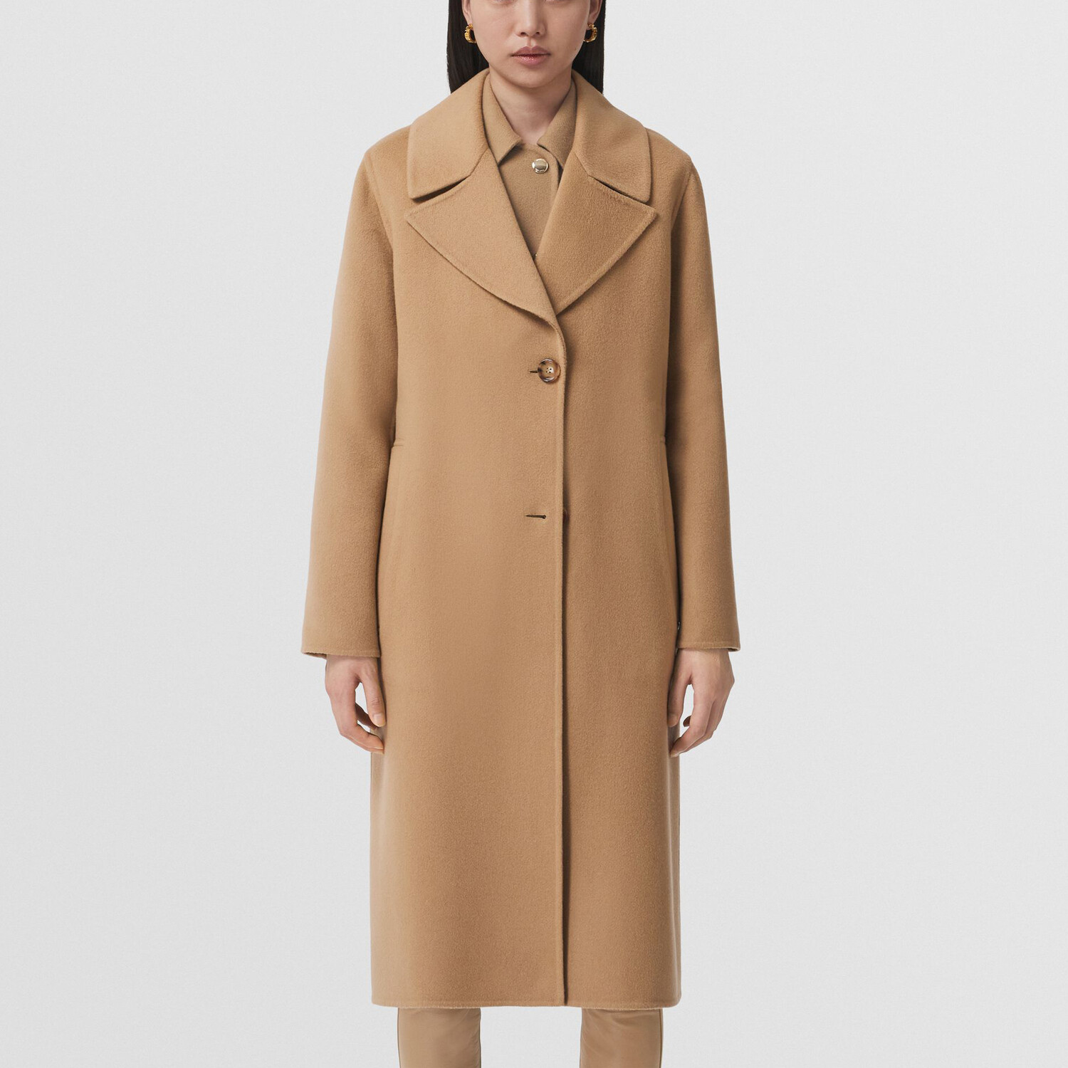 Куртка Burberry Женская Бархатная, цвет верблюжий — фото 2