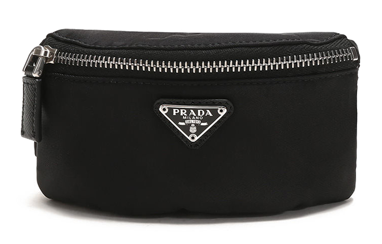 

Классический текстильный клатч мужской черный PRADA