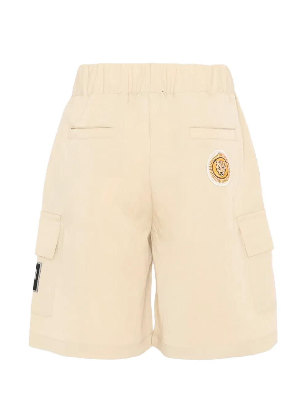 Карго-шорты с пряжкой и аппликацией логотипа Just Cavalli Kids, нейтральный — фото 2