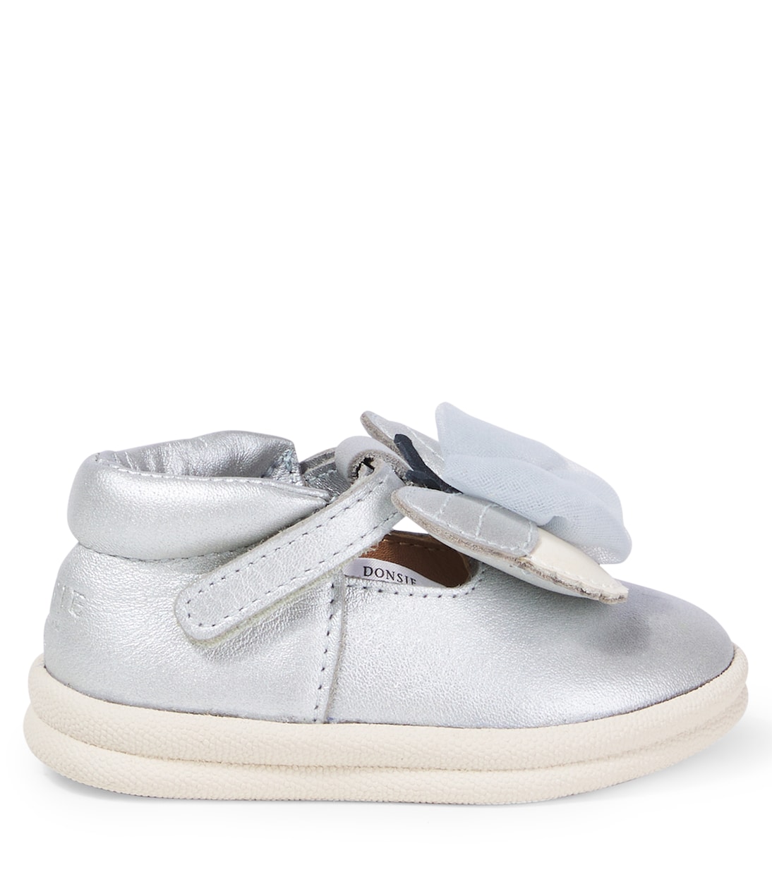 Кроссовки Vlindy из металлизированной кожи Donsje, Silver Grey Metallic Leather — фото 3