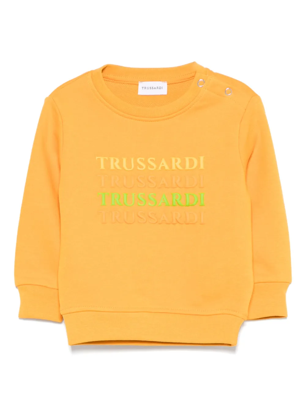

Толстовка с логотипом TRUSSARDI JUNIOR, оранжевый