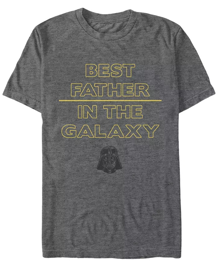 

Футболка мужская с коротким рукавом Star Wars Classic Best Father In The Galaxy Fifth Sun, серый