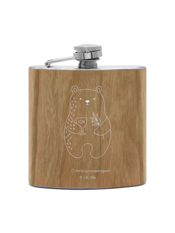 

Mr. & Mrs. Panda Фляжка с медведем, подтверждение без объяснений, коричневым цветом