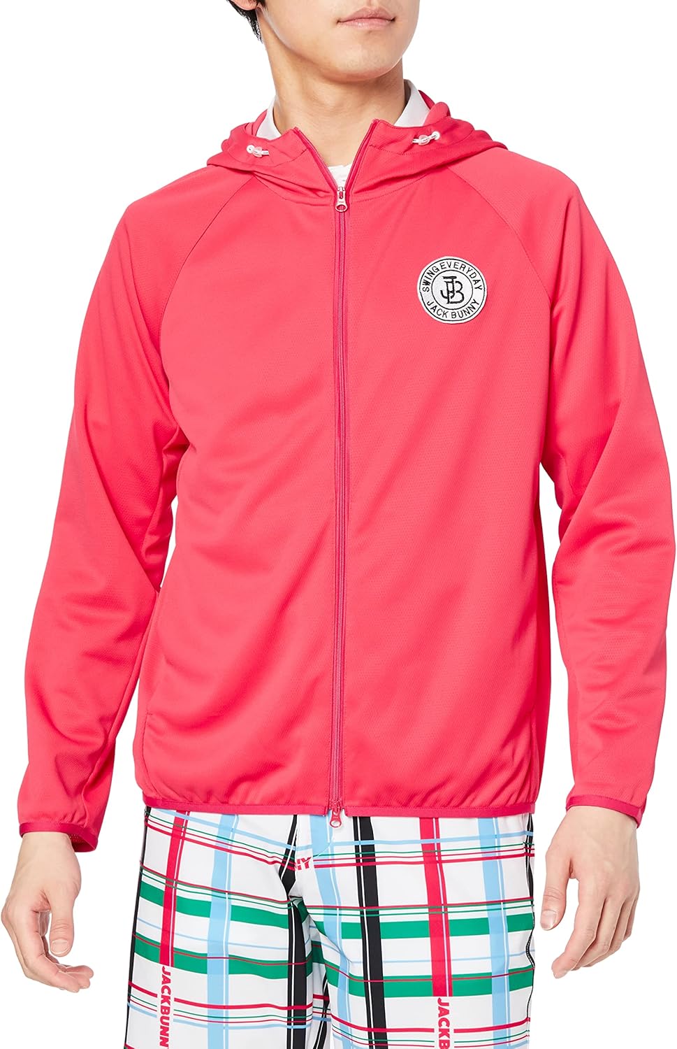 

Толстовка с капюшоном Jack Bunny 262-3162435 для мужчин (логотип One Point/защита от солнца: защита от УФ-излучения) / для гольфа, розовый