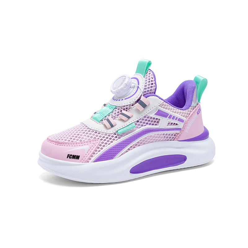 

Нескользящая и дышащая детская обувь для повседневной носки FCMM, розовый/фиолетовый