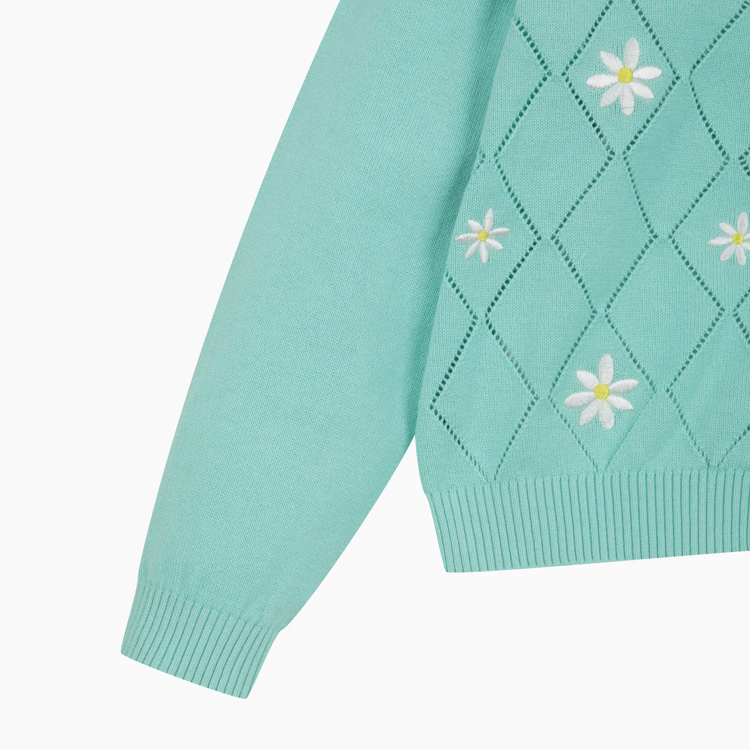 Детский зелёный кардиган Daisy Picnic от Benetton Kids — фото 4