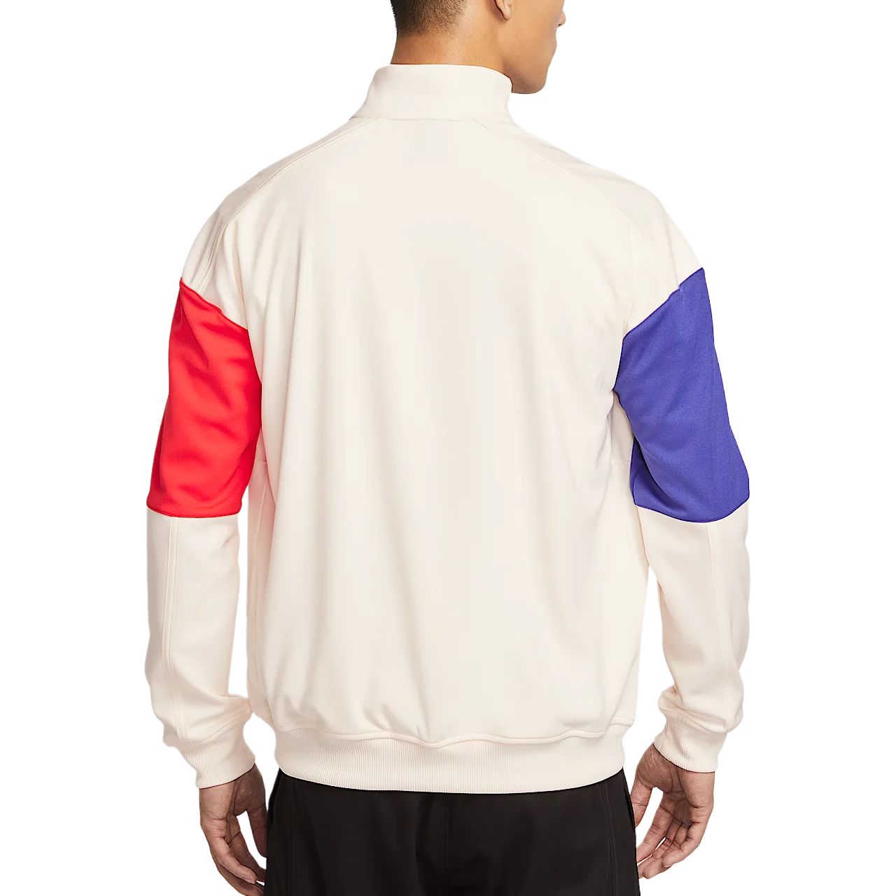 Nike Наследие мужской теннисной куртки, Light Ivory White/Midnight Blue/Light Red — фото 4