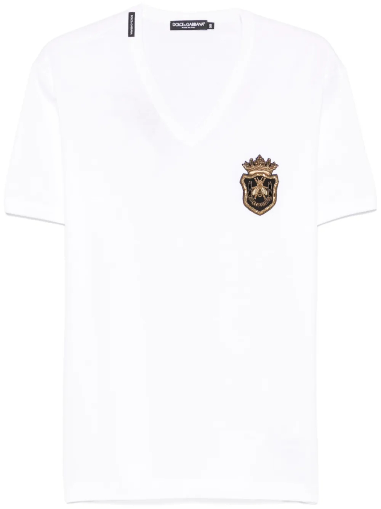 

Футболка с вышивкой Dolce & Gabbana, белый