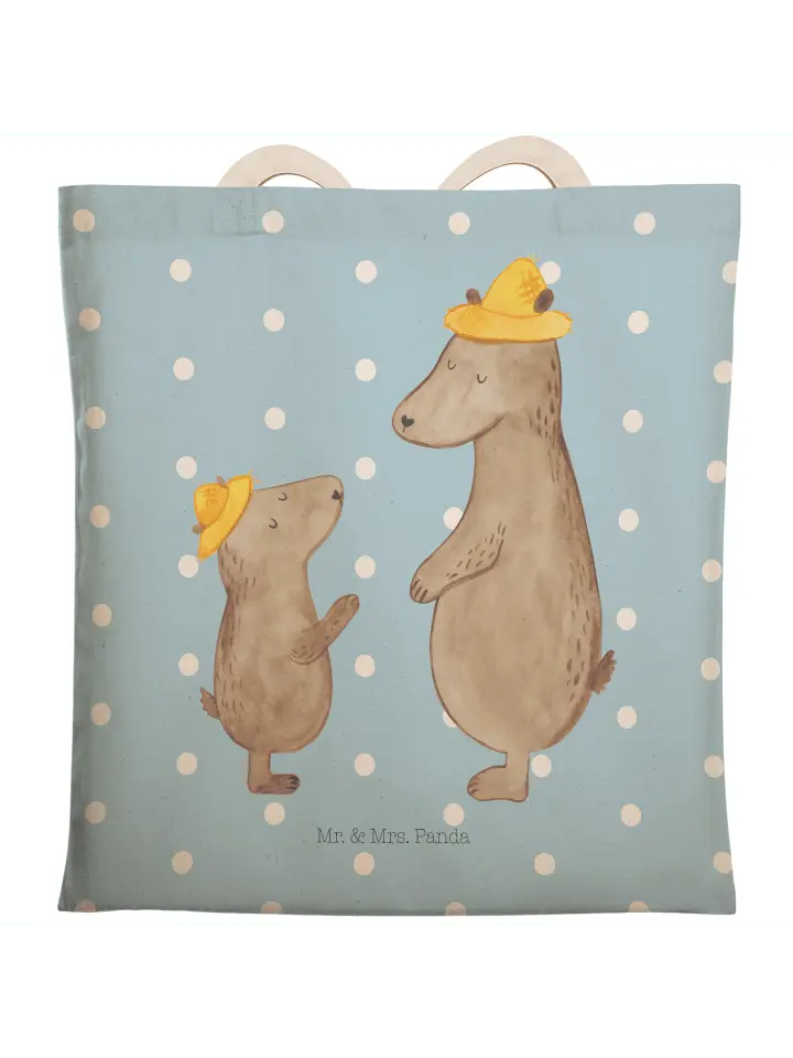 

Шоппер Mr. & Mrs. Panda, цвет blau pastell