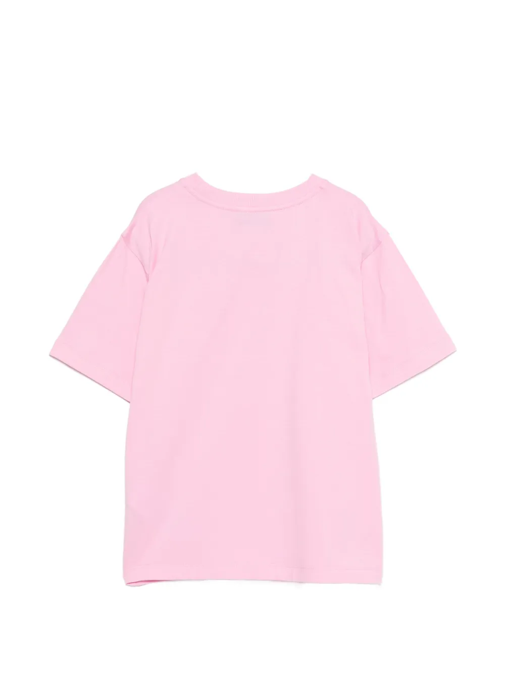 Футболка с принтом "Тедди и сердечки" Moschino Kids, розовый — фото 2