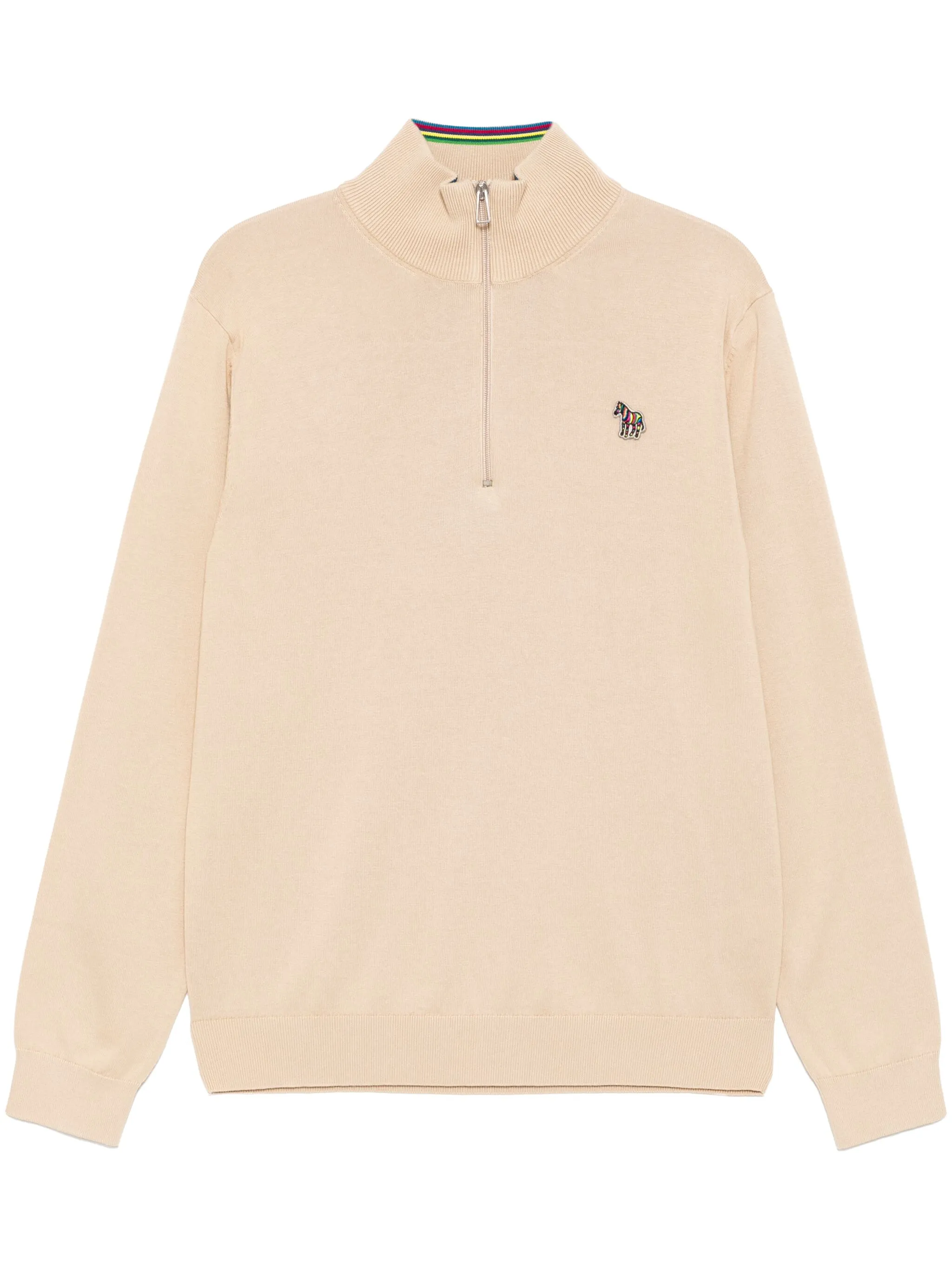 

Джемпер с воротником на молнии Ps Paul Smith, бежевый