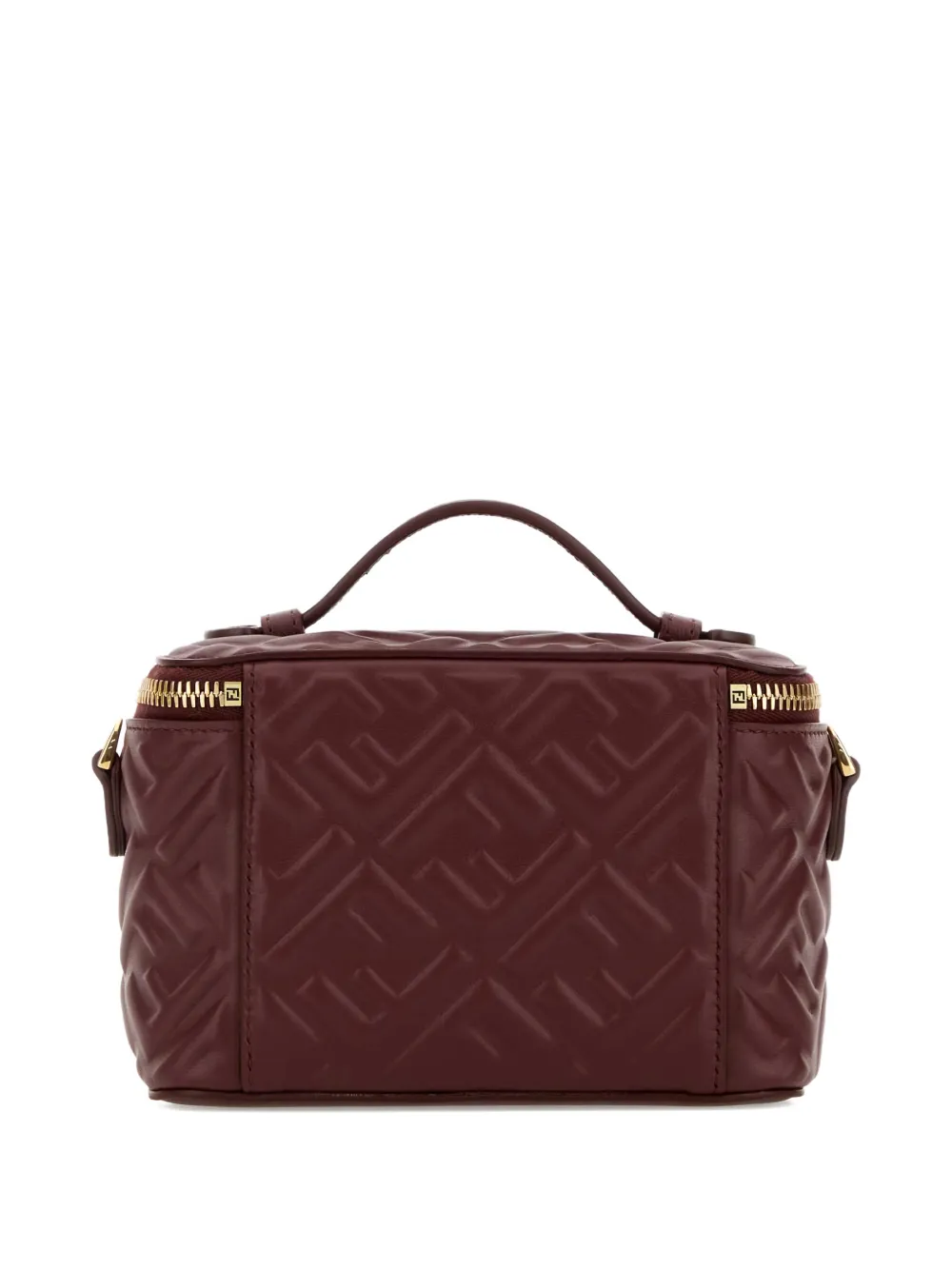 Косметичка из тисненной кожи Fendi, красный — фото 2