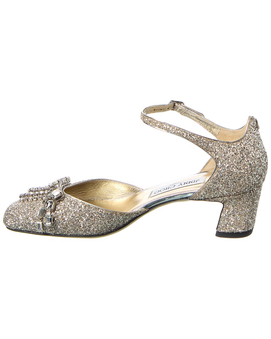Туфли Jimmy Choo Verity/BH 45 с блестками, золотой — фото 2