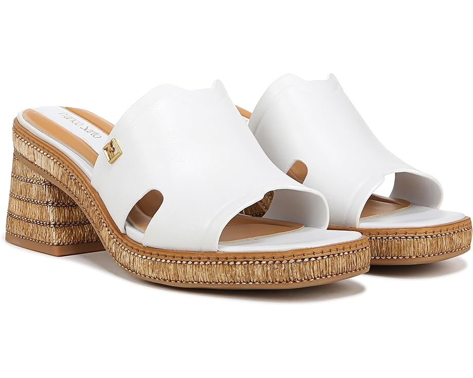 

Сандалии Franco Sarto Florence Fashion Slide Heeled, цвет White Leather