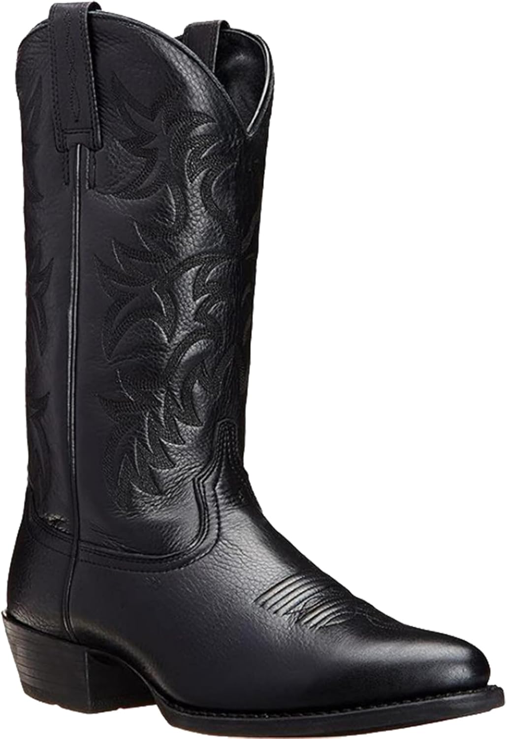 

Мужские ковбойские сапоги JUNQIAKO Классические модные вышитые западные туфли Традиционные деревенские сапоги, черный