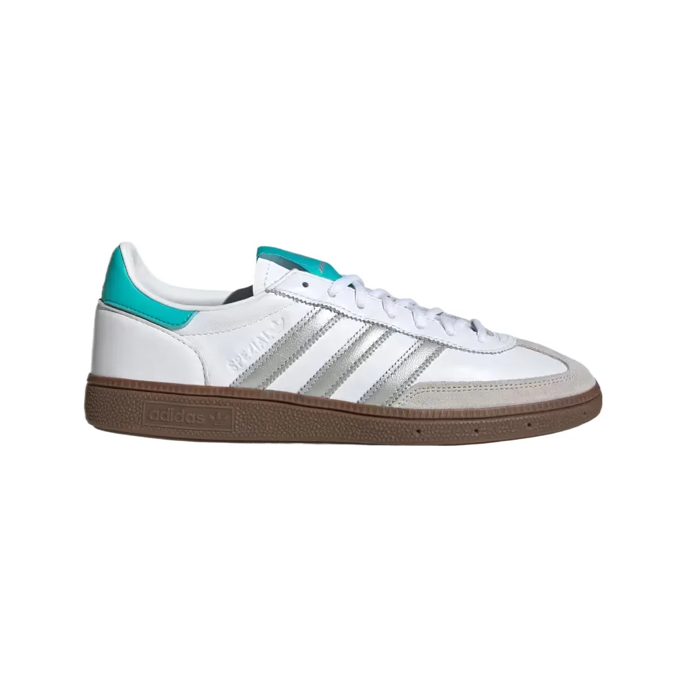 MERCEDES AMG F1 HANDBALL SPEZIAL Low top German Army Trainers мужские Adidas Originals, cloud белый/серебро metal paint/rubber — фото 3