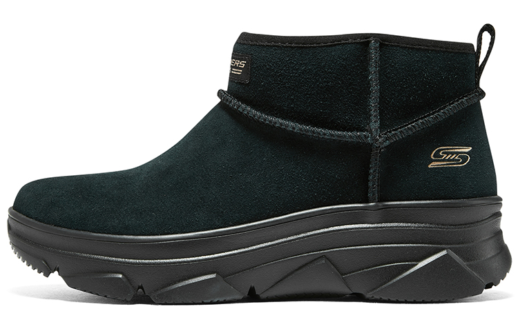 Зимние ботинки женские Skechers на толстой подошве, черный