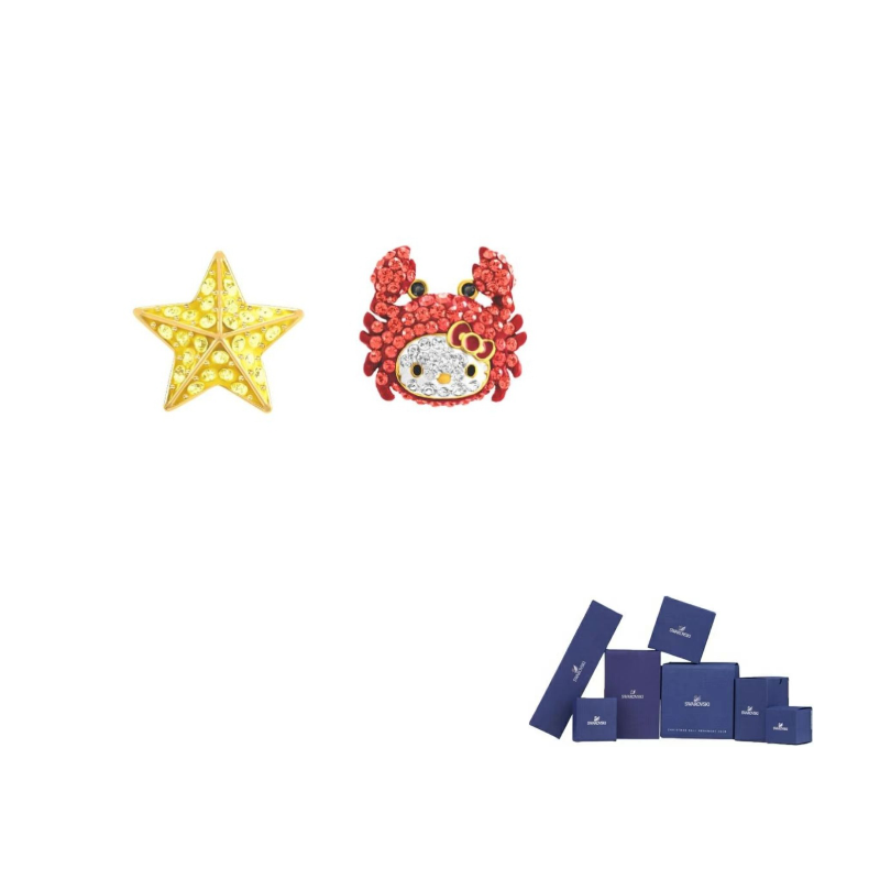 

Swarovski Серьги-гвоздики Hello Kitty с синтетическим фианитом для женщин