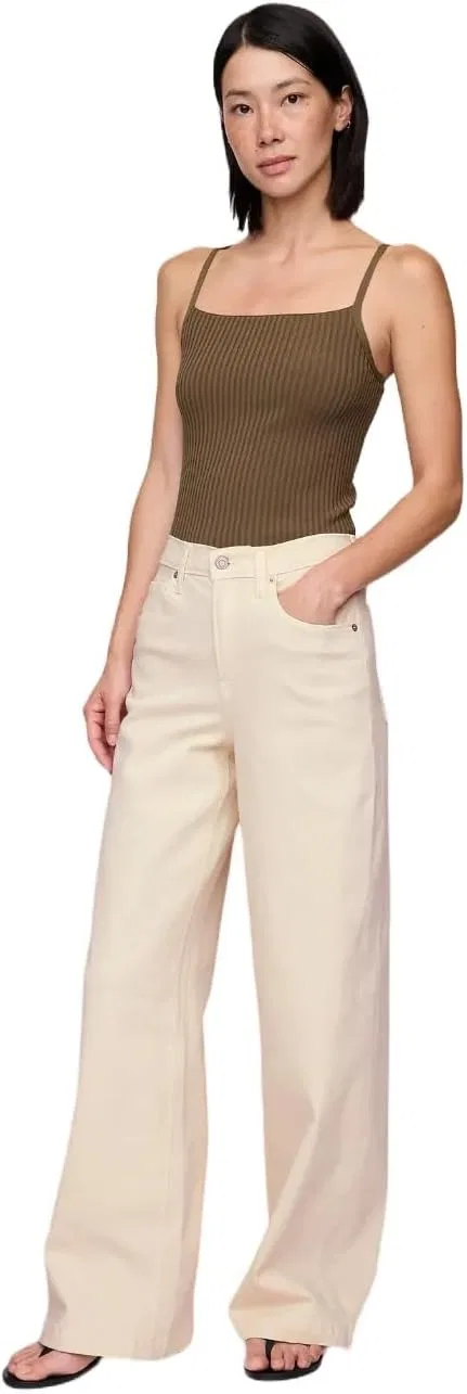 Джинсы Gap High Rise Stride, Beach Pebble