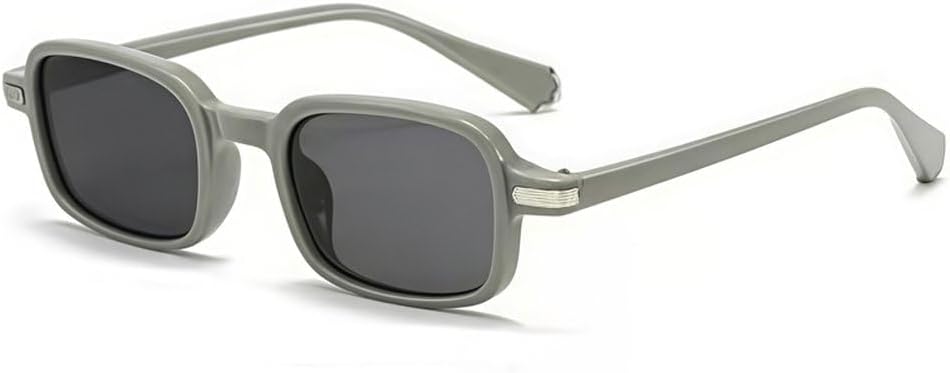 

Женские солнцезащитные очки в стиле ретро, ​​прямоугольные, с прозрачными линзами с градиентом, защита от УФ-излучения UV400. Мужские солнцезащитные очки с заклепками SKFGNX, Grey Grey