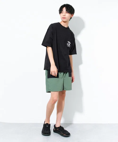 Плавки шорты Baker Swim Shorts из водоотталкивающего материала, чёрные — фото 3