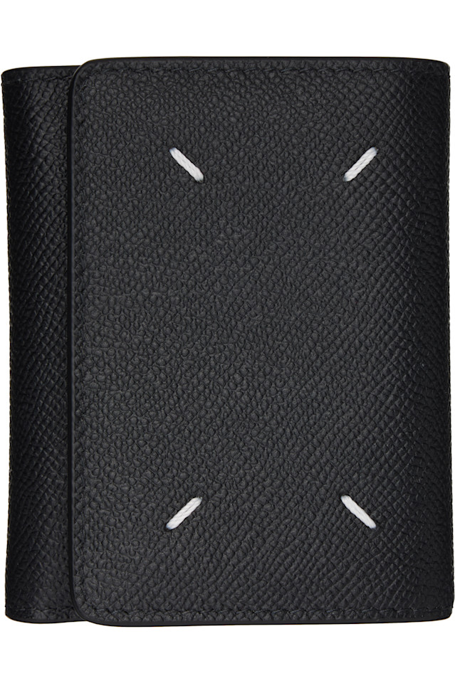 

Кошелек с четырьмя стежками Maison Margiela, черный