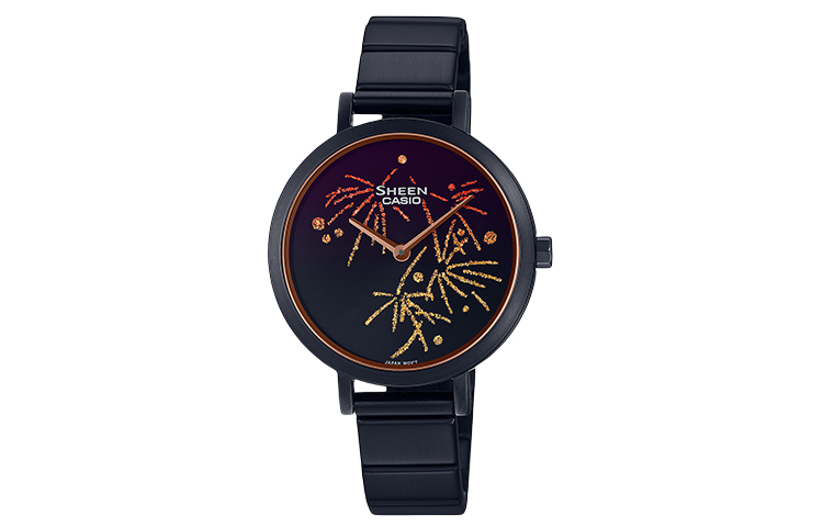 

CASIO Часы Women's SHEEN Black Watch, Black Dial