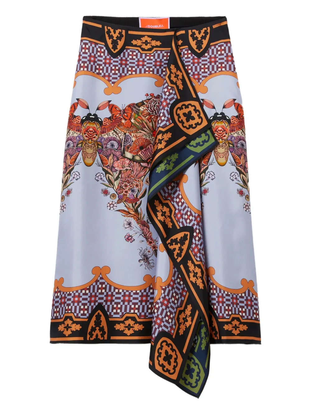 

Юбка Scarf с оборками La Doublej, синий