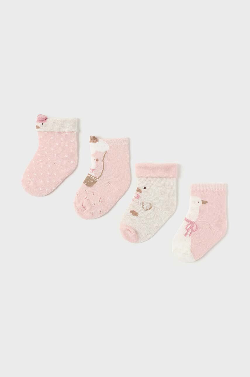 

Носки Mayoral для новорожденных, 4 шт Mayoral Newborn, розовый