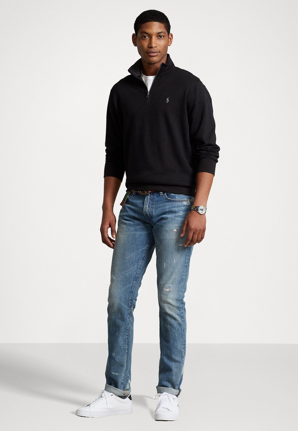 Футболка с длинным рукавом LONG SLEEVE Polo Ralph Lauren, черная — фото 2