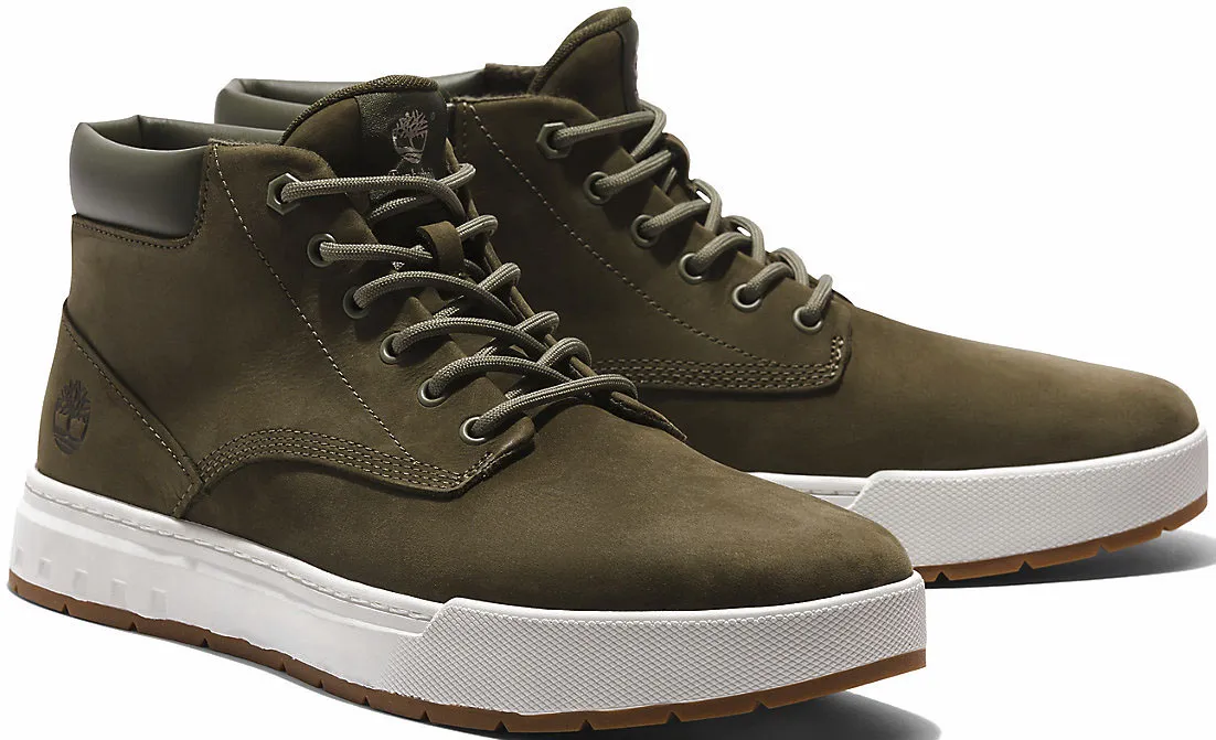 

Ботинки Timberland на шнуровке "MAPLE GROVE MID LACE UP SNEAKER", зеленый