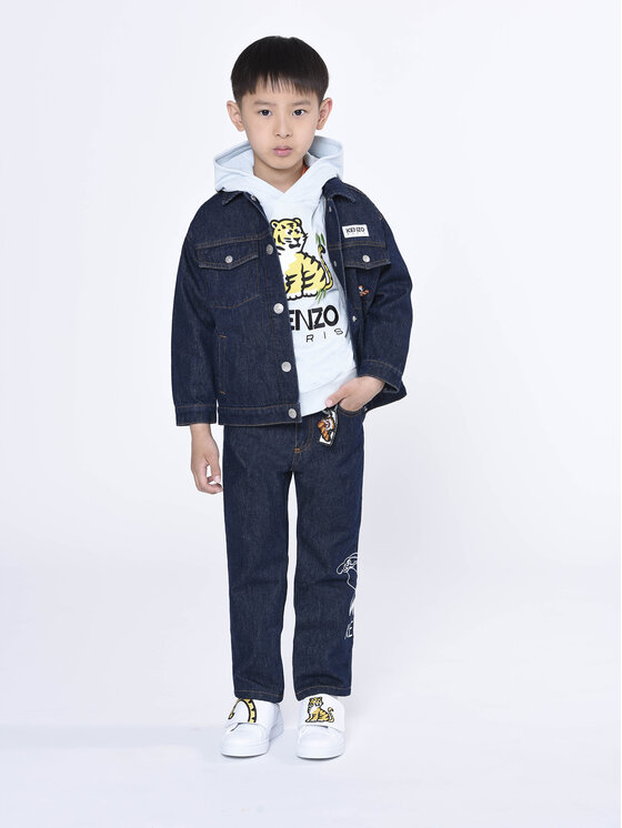 

Толстовка стандартного кроя Kenzo Kids, синий