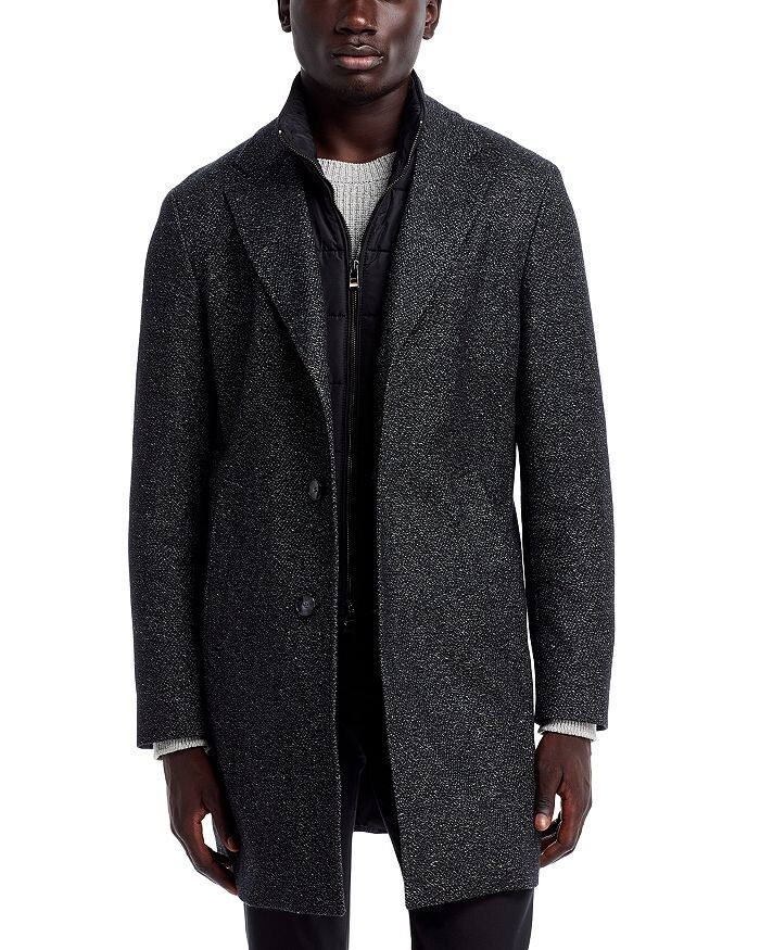 

Пальто BOSS Hyde Slim Fit 2 в 1, черный