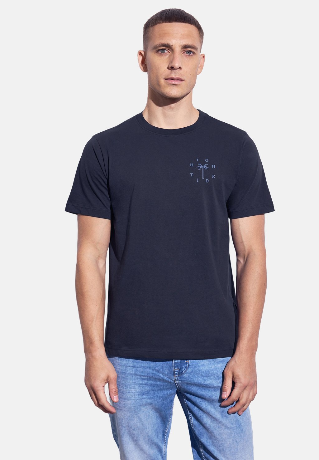 

Футболка с принтом MIT CHESTPRINT Street One MEN, темно-синий