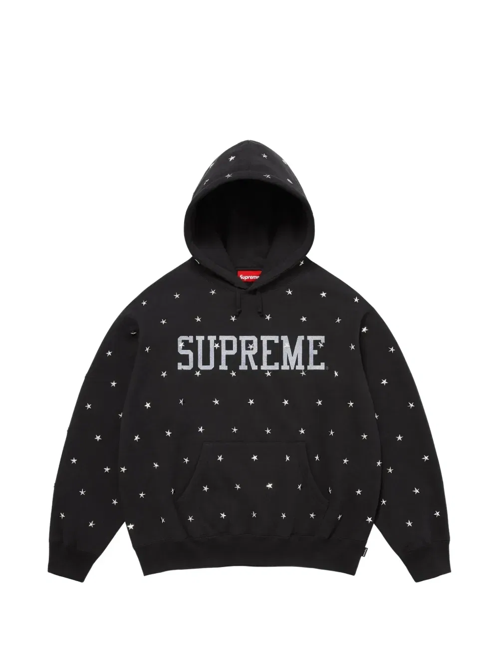 Худи с заклепками Supreme, черный