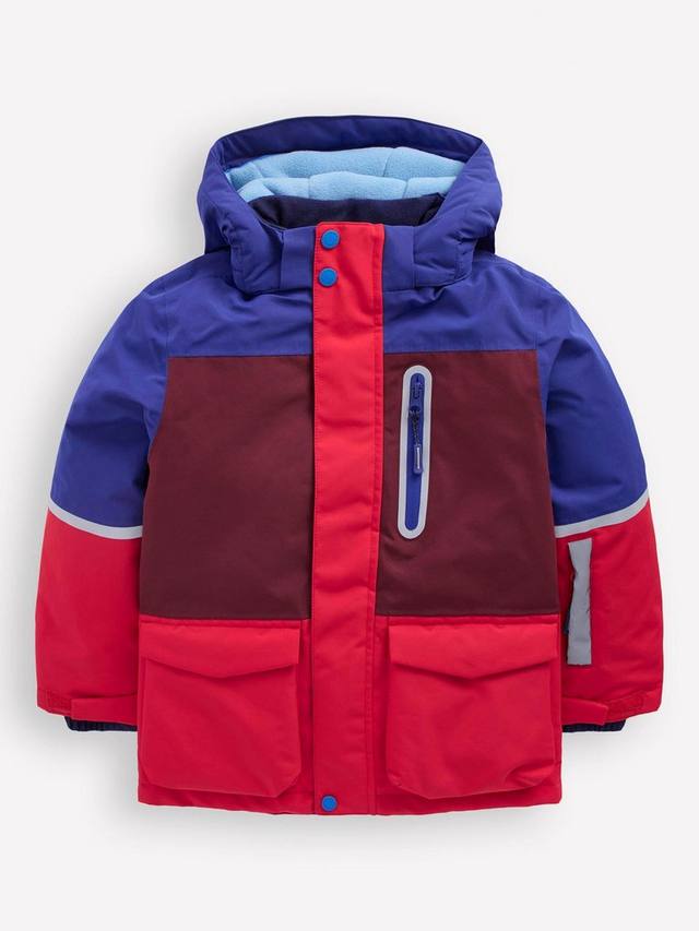 

Детское всепогодное водонепроницаемое пальто Mini Boden, Red/Multi