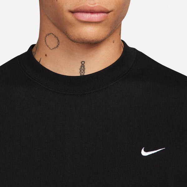 Футболка с длинным рукавом и надписью «swoosh» Nike, черный — фото 3