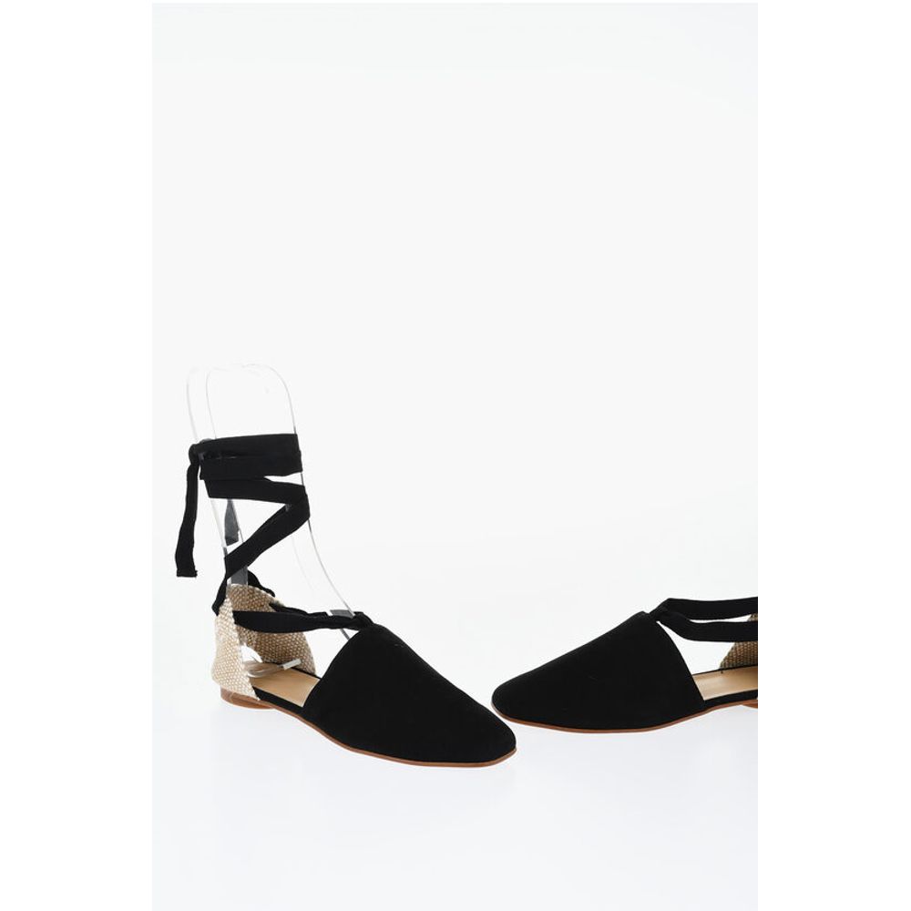 Сандалии NEW GALA из замши со шнуровкой Castañer, Black