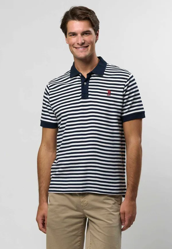 Рубашка-Поло «умклаус» U.S. Polo Assn., Bright White Striped