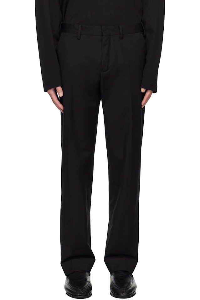 

Брюки с пуговицами Dries Van Noten, черный