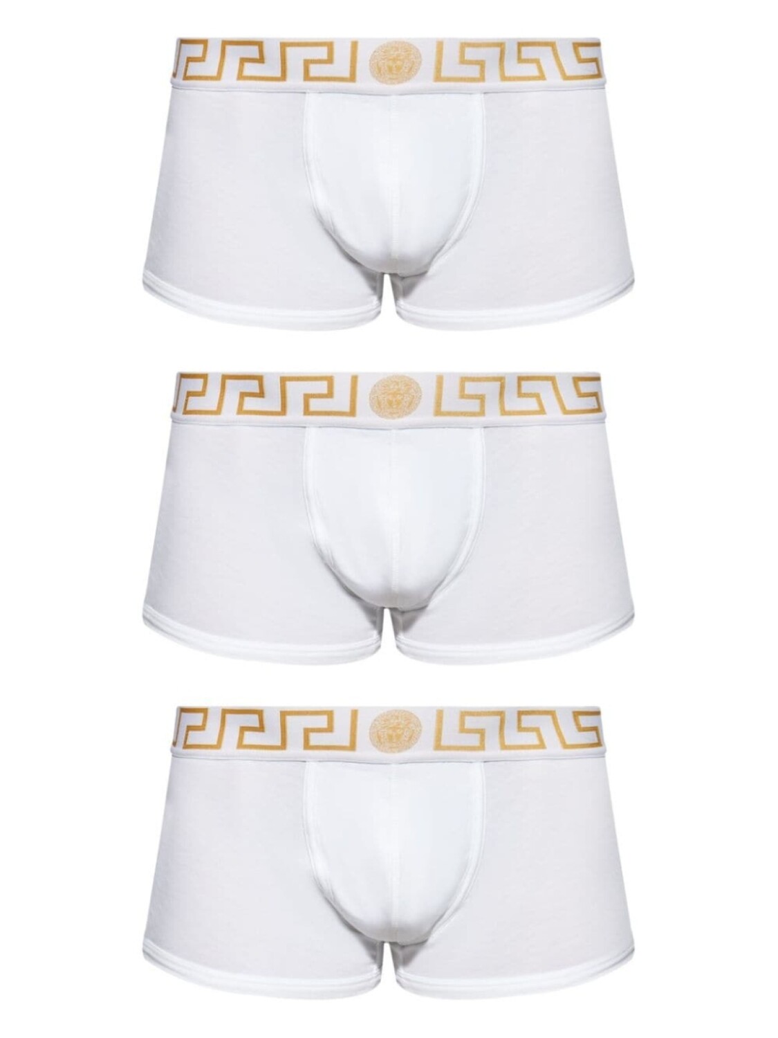 

Versace комплект из трех боксеров с узором Greca, белый