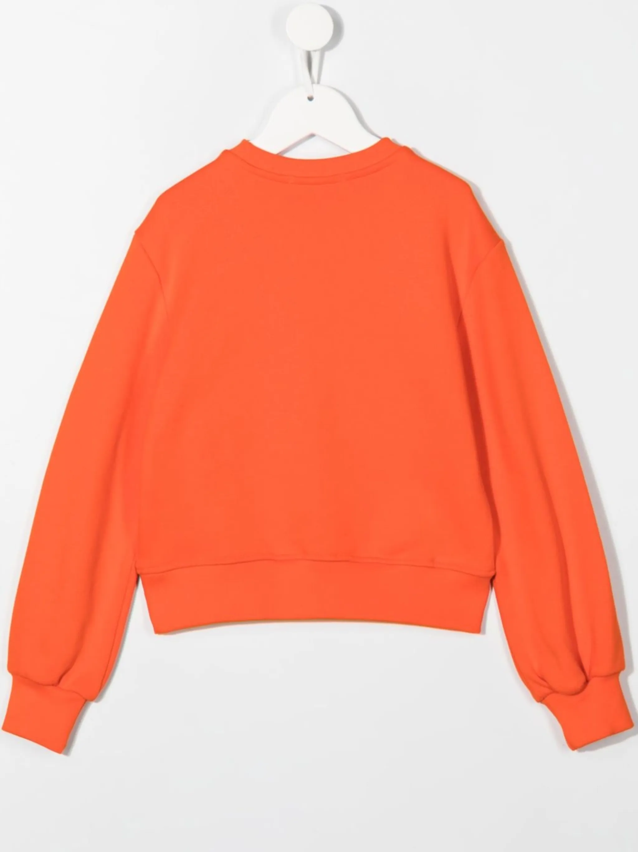 Толстовка с фактурным логотипом Msgm Kids, оранжевый — фото 2