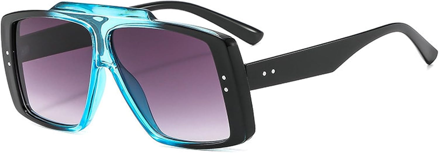 

Женские солнцезащитные очки Helena большого размера с плоской верхней частью, модные, большие, квадратные, дизайнерские, в стиле ретро, ​​пилотские, для активного отдыха, C5