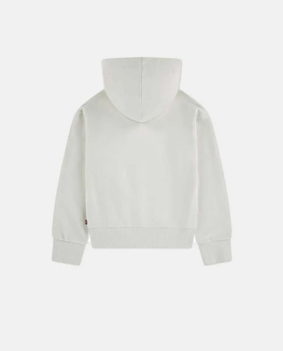 Свободная худи с капюшоном Levi's Ombre Batwing, белый — фото 2
