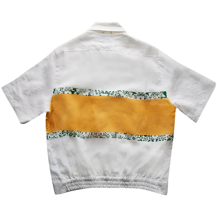

Рубашка Rhude Linen Cuban 'Ivory', белый