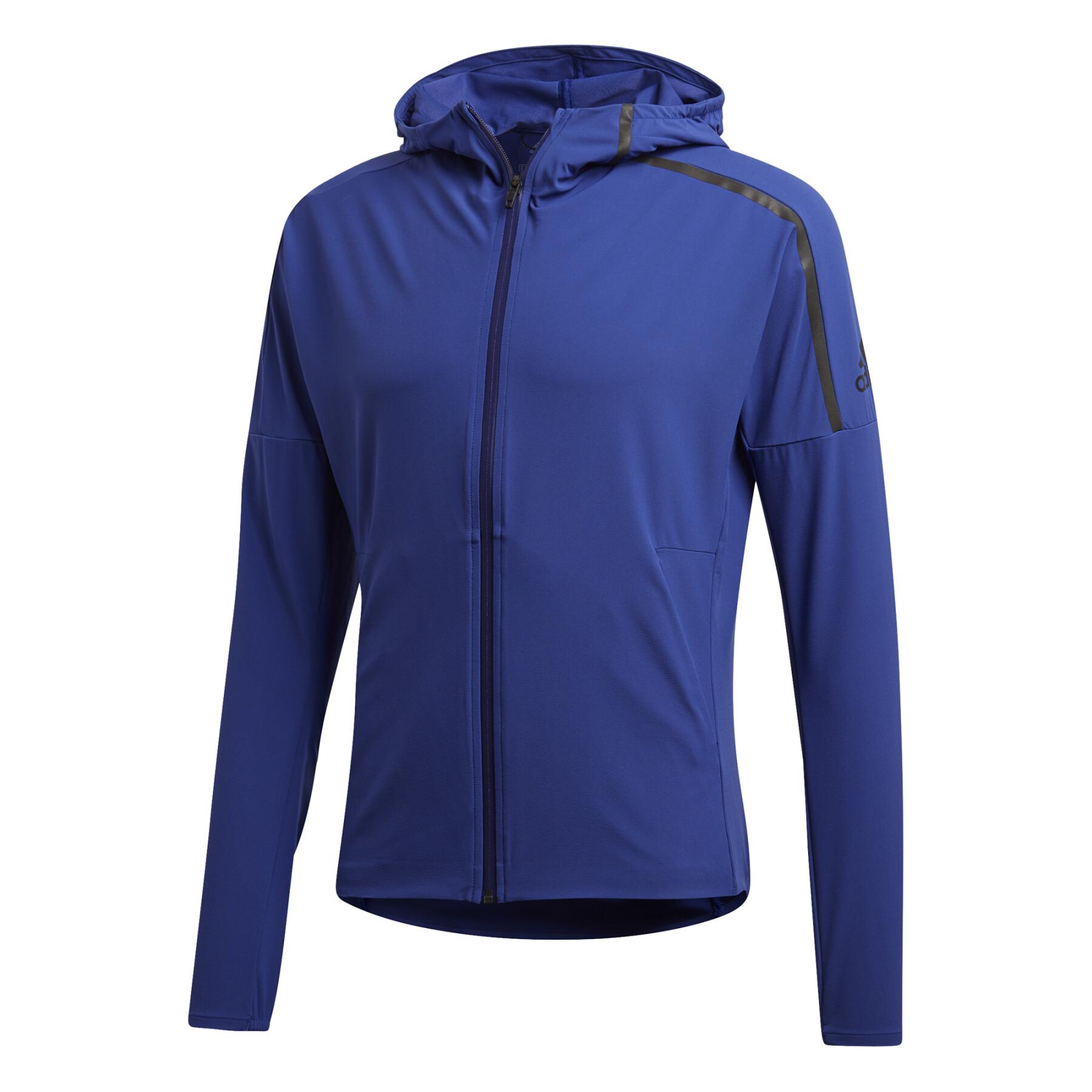 Adidas Куртка ZNE мужская тёмно-синяя, Dark Blue — фото 3